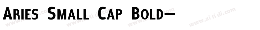 Aries Small Cap Bold字体转换